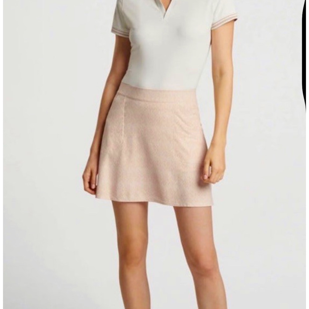 NWT - Peter Milar Golf, tennis Skort beige, camel, sun protect, Upf 50+, small
